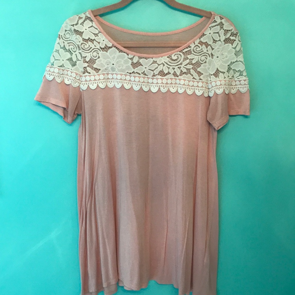 Pink Lace Top